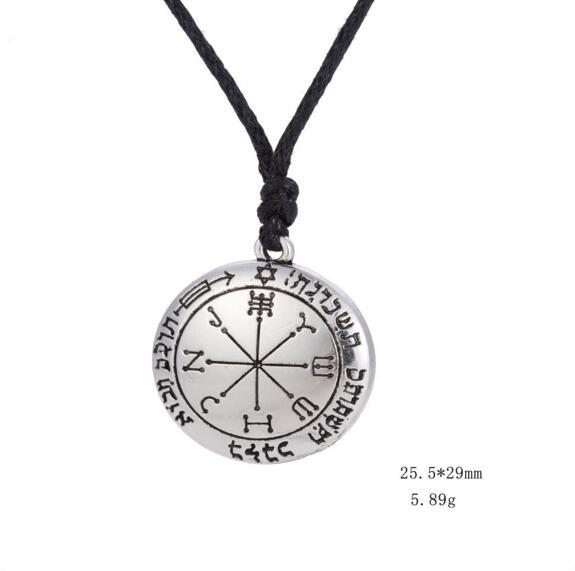 Sixth Pentacle of Mars Solomon Pendant Vintage Rope Gothic Necklace Men Women Talisman And Amulet Jewelry