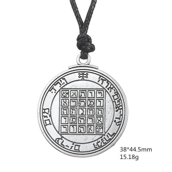 Trendy Pendant Necklace For Female Male Solomon Wisdom Ancient Mythical Pattern With Special Runes Viking Jewelry Dropshipping