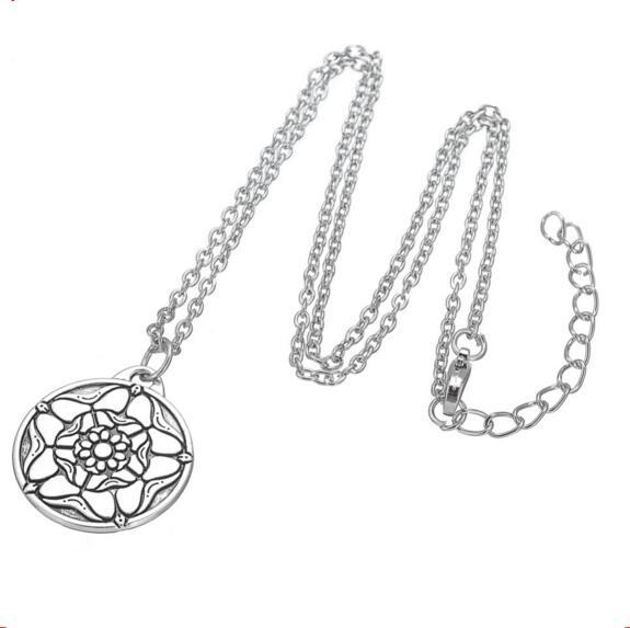 Apricot Fu Wholesale Antique Silver Plated Alloy Life Of Flower Pendant Charm Necklaces For Women Jewelry Gift