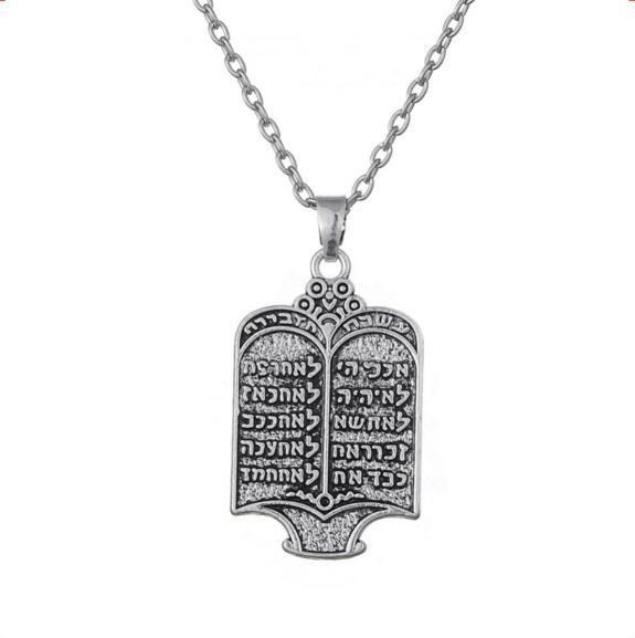 Vintage Pendant Necklace Unisex Book Shape Design And Special Ancient Runes Written Viking Necklace Zinc Alloy Dropshipping