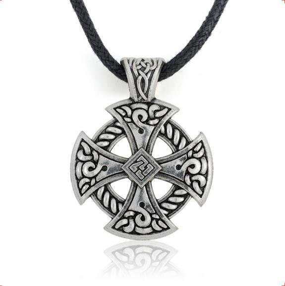 Vintage Women Men Pendant Vintage Style Cross Shape Special Totems Attractive Viking Jewelry Personality Zinc Alloy Dropshipping