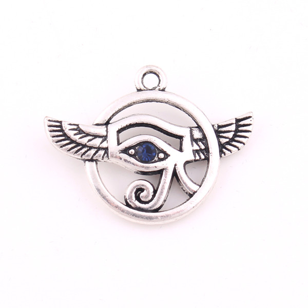 Evil Eye Egyptian Eye Of Horus With Crystal Charm Pendent For Man Jewelry