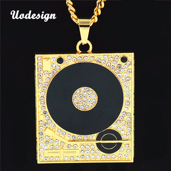 Hiphop for for nec klace personality vintage graphophone necklace pendant dj hiphop 75CM length