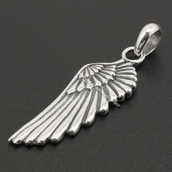 LINSION Angel Bird Wing Feather 925 Sterling Silver Pendant 8A011 Just Pendant