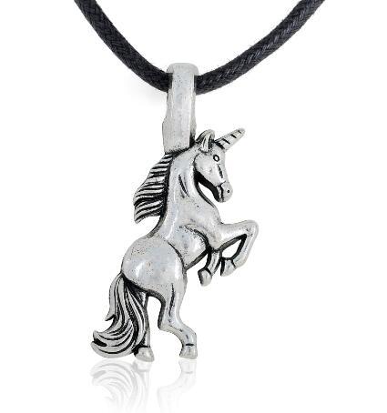 lemegeton Fishhook Wholesale Wholesale Fashion Jewelry Running Horse Animal Zinc Alloy Antique Silver Pendant DIY Necklace