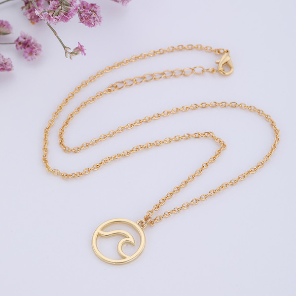 lemegeton Fishhook Wholesale Women Jewelry Beach Metal Alloy Necklace With Silver Plated Or Gold Plated Color