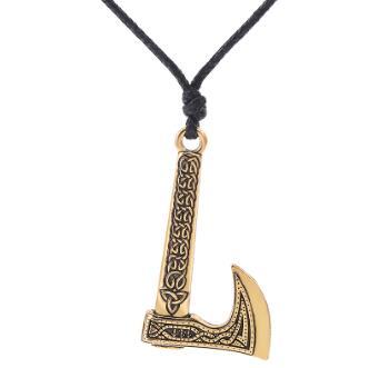 lemegeton Fishhook Norse Viking Scandinavian Axe Pendant Necklace Vintage Warrior Courage Tailsman Pendant Jewlery Dropshipping,Fashionable