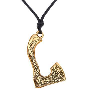 lemegeton Fishhook Nordic Viking Sekira Axe Amulet Pendant Necklace and Vintage Celtics Knots Religious Jewelry Gift