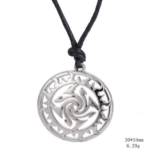 Fashion Slavic Sun Pendant Talisman Znich Necklaces Pagan Jewelry Collares Grandes De Moda Necklaces Droping Shipping