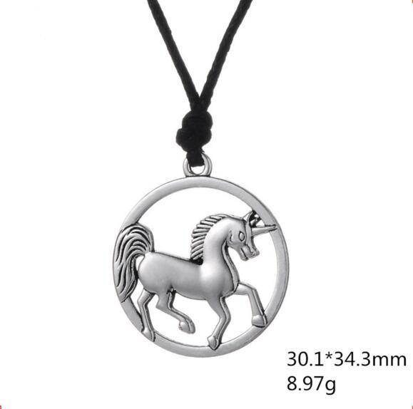 Viking Horse Jewelry Collar Necklace Collares Pirate Pagan Pendants Amulet Adjustable Necklaces Men Fashion Jewelry Free Shipping