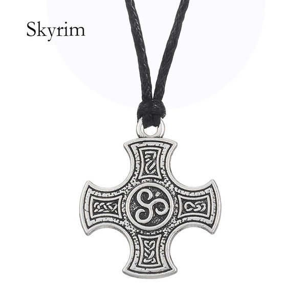 lemegeton Fishhook Special Design Slavic Knot Harmony Cross Pendant Knotwork necklace Cross Jewelry Wholesale Retail Fashion