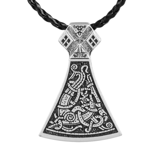 1pcs Norse Vikings Legendary Mammen Axe Pendant Mammen Style Large Axe Sekira Viking Nordic Talisman Pendant VIKING Mammen