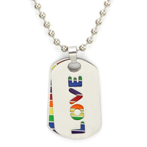 Fashion Jewelry Rainbow chain Necklace Letters 