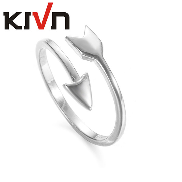 KIVN Womens Fashion Jewelry Plain Open Adjustable Bridal Wedding Cupid Arrow Rings Girls Mothers Day Birthday Christmas Gifts