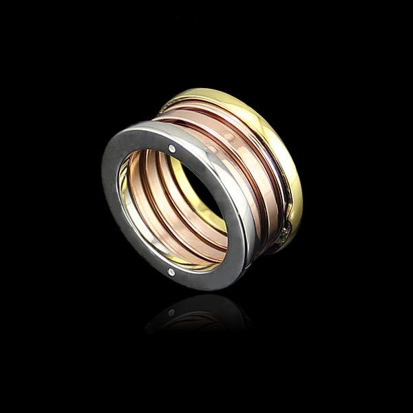 Wholesale jewelry color ring spring couples a narrow version of spring three three color color ring spring ring