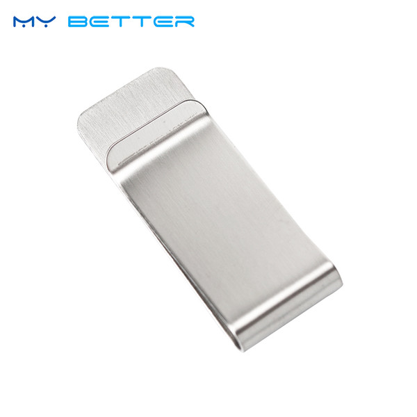 20pcs 1pc Cash Clamp Portable Stainless Steel Clip Wallet Purse For Pocket Metal Money Holder C19041201