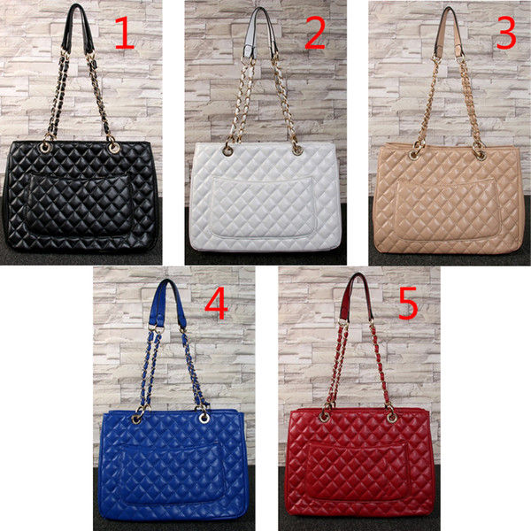 New High Quality Chain Diamond Lattice Handbags Women Fashion Casual Single Shoulder Bags Lady Evening Purses 6 Colors