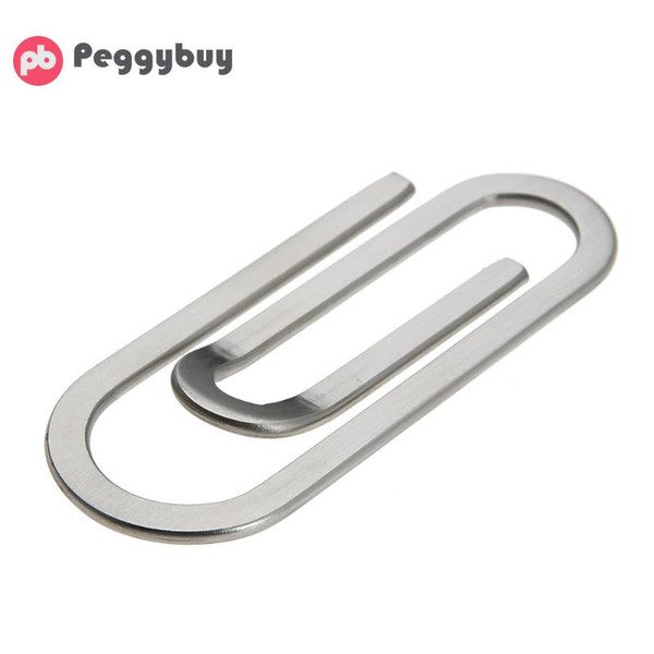 Stainless Steel Metal Money Clips Paper Clip Holder Folder