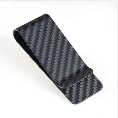 Carbon Fiber Money Clip Men Business Credit Card Clamp Dollar Wallet Cash Purse Holder Bill Pocket Male Money Clips