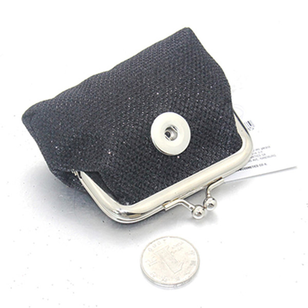 High quality shiny leather mini purse simple style with 18mm snap button for women's jewelry accessories YZ20013