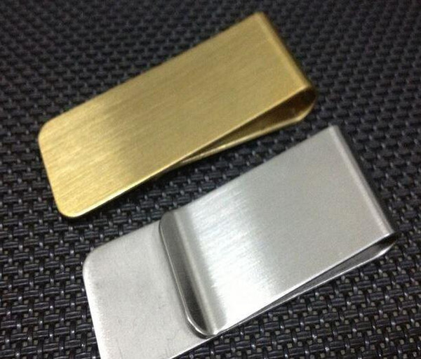 1000pcs/lot Money Clip Stainless Steel Small Silver Slim Free Shipping