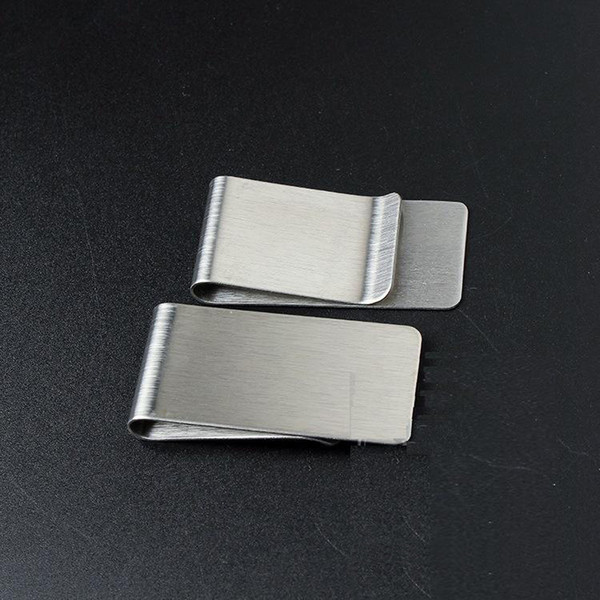 20PCS/LOT Stainless Steel Wallet Creative Money Clip Credit Card Money Holder Mens Gift 26*50*0.8mm