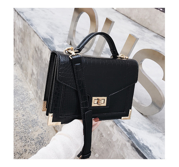 Bags For Women 2019 Luxury Handbags Women Bags Crocodile Pattern PU Leather Shoulder Messenger Bag sac a main Design