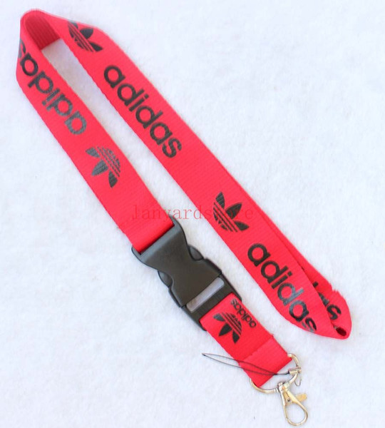 Lot Clothing brand Red and black guitar Straps Lanyard ID Badge Holders Mobile Neck Key chains