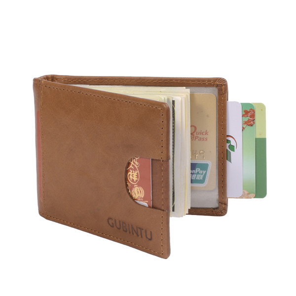 Gubintu Wallets Rfid Blocking Wallets Fashion Cute Genuine Leather Money Clip