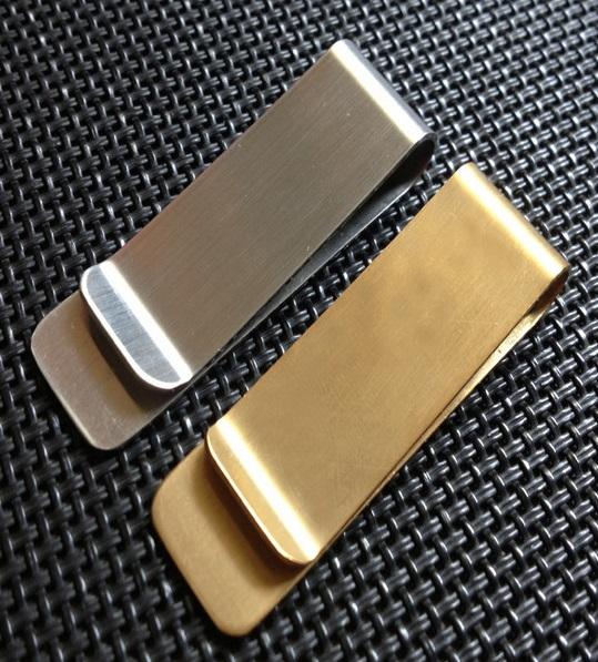 Hot new stainless Steel Brass Money Clipper Slim Money Wallet Clip Clamp Card Holder Credit Name Card Holder WCW145