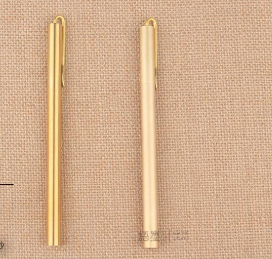 (wholesale/retail) brass pen vintage pure copper metal signature hand sanded bronze pen