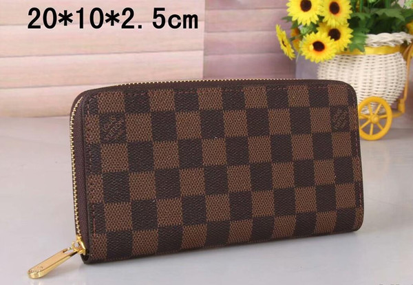 2019 Fashion Wholesale-long Buckle Lady Hand Bag Purse Style High And Simple And Generous wallets for men A1