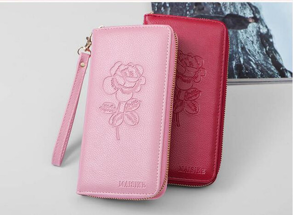 Korean version of the 2019 new hand wallet women's long zipper multi-function wild wallet free shipping B3