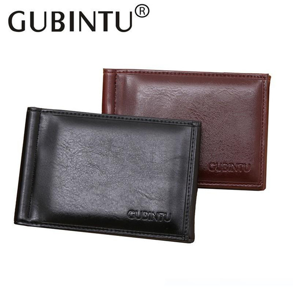 Gubintu Id Holders Wallet Fashion Multifuntional Men Money Clip With Buckle Crdit Card Slots Brand Quality Money Clips Wallets