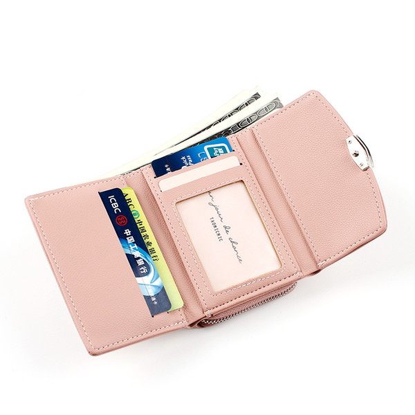 2019 fashion new leather practical and soft coin purse ladies shortfall 30% wallet zipper buckle multifunctional wallet