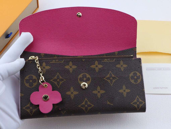 Hot Wholesale red bottoms lady long wallet multicolor designer coin purse Card holder women classic zipper pocket with box 64202