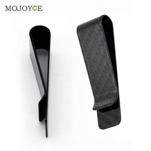 High Quality PU Carbon Fiber Money Clip Holder Men's Business Credit Card Cash Wallet Fashion Pocket Clamp Credit Clip Holders