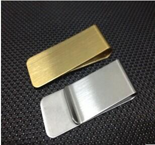 400pcs/lot Money Clip Stainless Steel Small Silver Slim Free Shipping