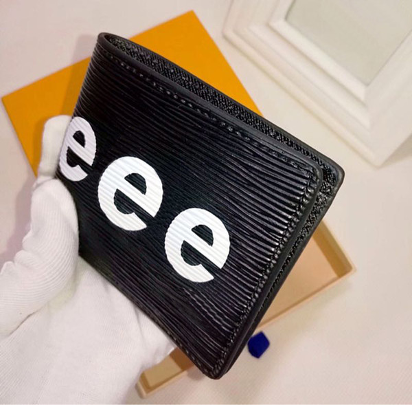 2019 designer brand wallet fashion Men mini purse pu material wallets Multi-card card purses Women Messenger Bag Short Small Wallet With Box