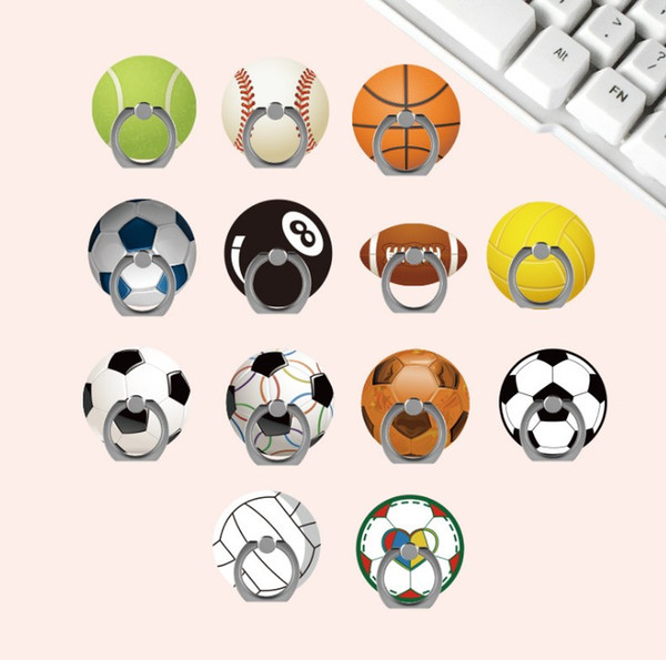 Universal Metal finger ring holder mobile phone holder support female soccer basketball personality