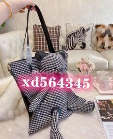 Cartoon rabbit Backpack Women L Luxury Handbags Purses Leather Handbag Shoulder Bag Big Backpack