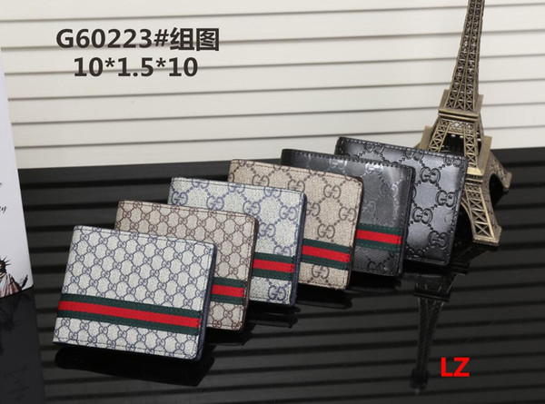 Men Dollar Purse Wallet Leather Designer Card Holders Wallets Money Clip Dollar Bill Leather Card Holder Wallet Purse