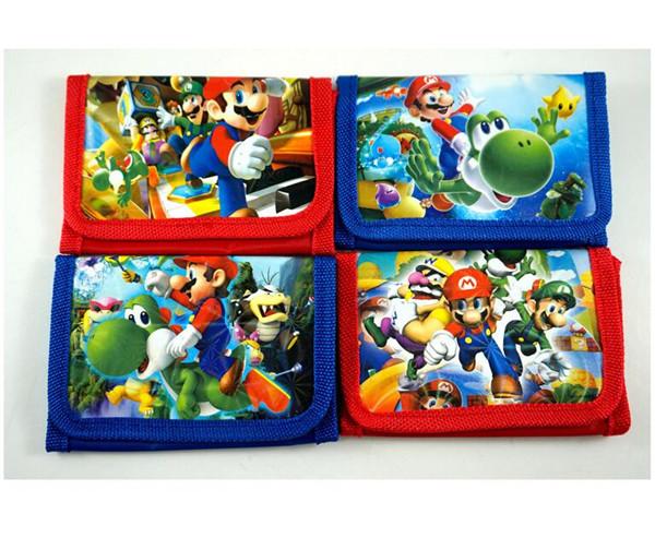 Hot Sale!24Pcs Super Mario Purses Money Bag Kawaii Bag Coin Pouch Children Purse Small Wallet Party Supplies Gift