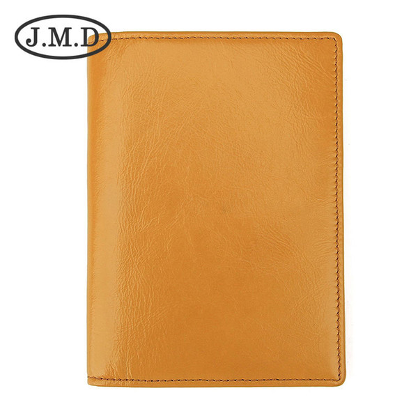 J.M.D Travel Passport Bag Leather Document Bag Passport Clip Document Package Ticket Clip RFID Money Clips Wallet 8437