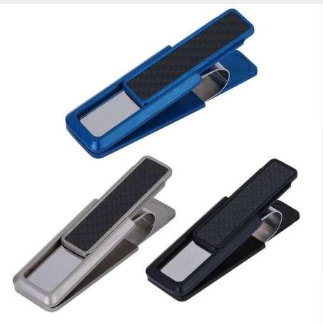 Unisex Stainless Steel Mens Money Clip Wallet Women Slim Metal Money Credit Couple Safe ID Card Clip Clamp for Money