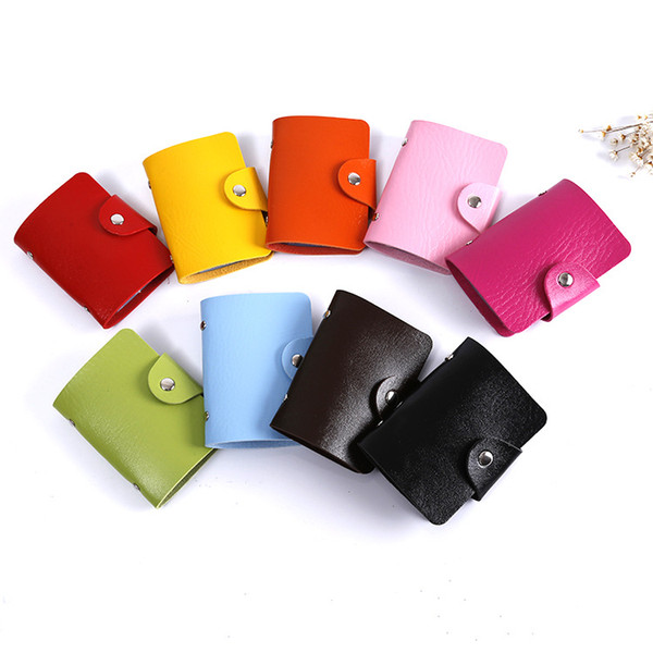 Wholesale Hot style PU card bag money clip PVC 24 cards for women amd men's jewelry accessory