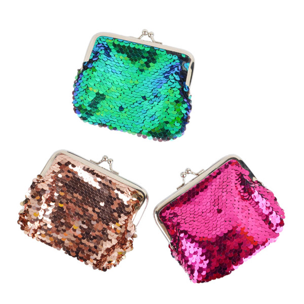 New Designer Luxury Sequins Coin Purse Fashion Fish Scales Women Portable Small Wallet Jewelry Gifts Wholesale