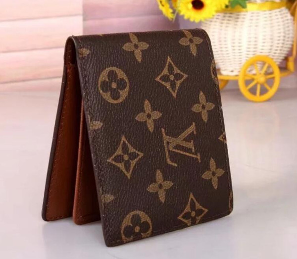 New designer Tote wallet High Quality Leather luxury Men short Wallets for women Men Coin purse Clutch Bags handbags purse with tags A2