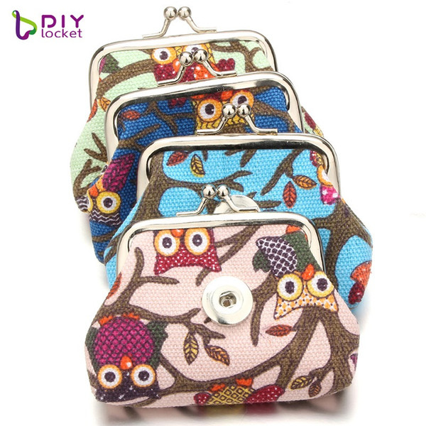 Colorful leather Small Snap Button Purse jewelry For Girl LSBA04