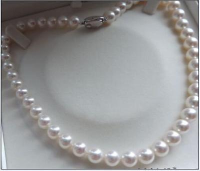 beautiful++ AAA 9-10mm south sea white Pearl Necklace